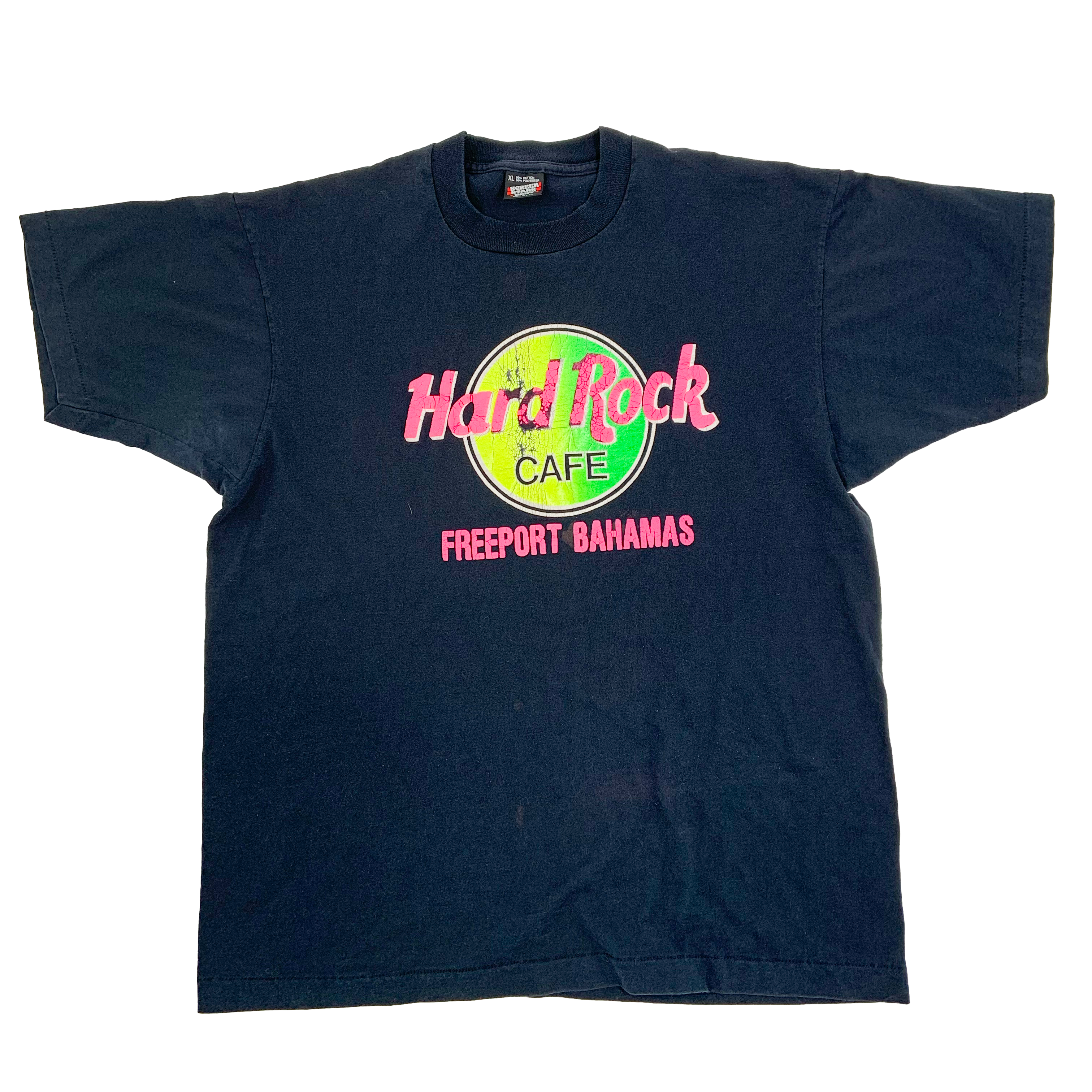Vintage Hard Rock Cafe Freeport Bahamas black t-shirt – Screen 