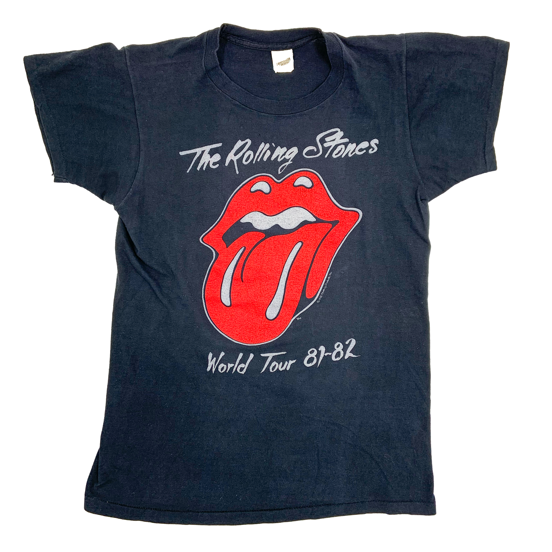 Vintage The Rolling Stones World Tour 81-82 black t-shirt – Screen Vintage The Rolling Stones World Tour 81-82 black t-shirt – Screen
